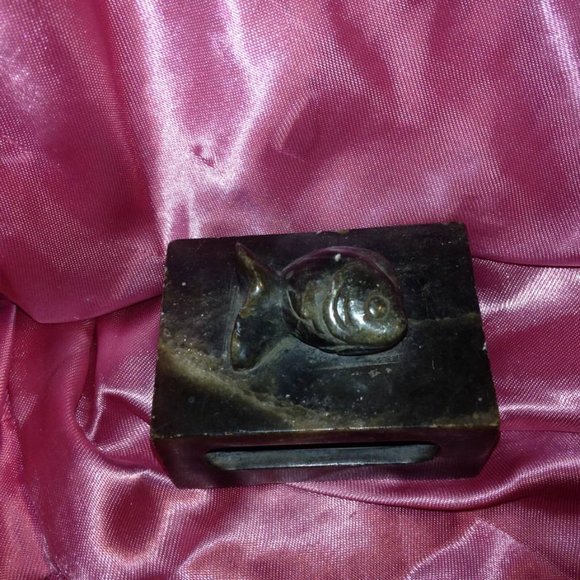 Antique Jade Matchbox - Picture 2 of 9